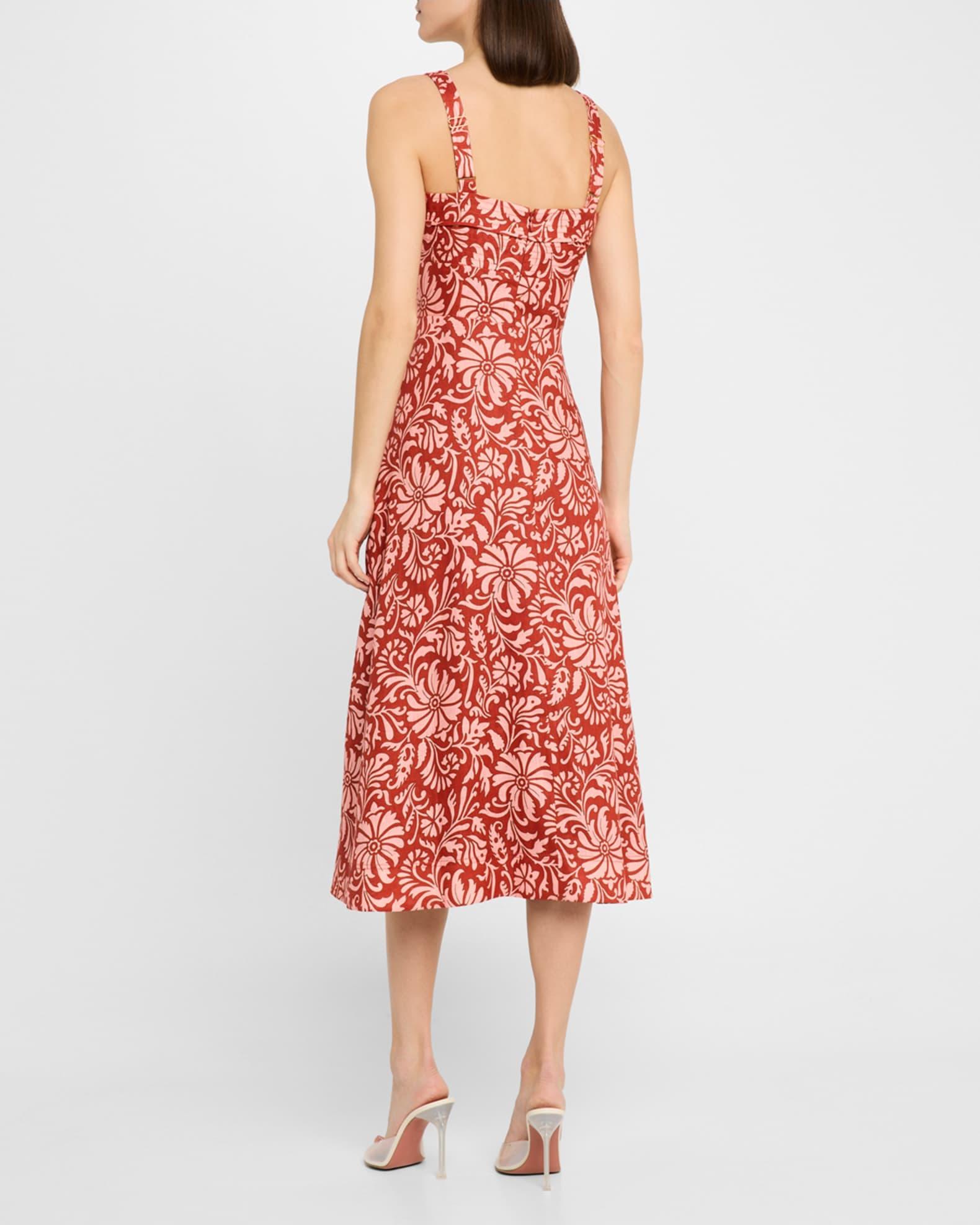 Aila Printed A-Line Midi Dress Product Image