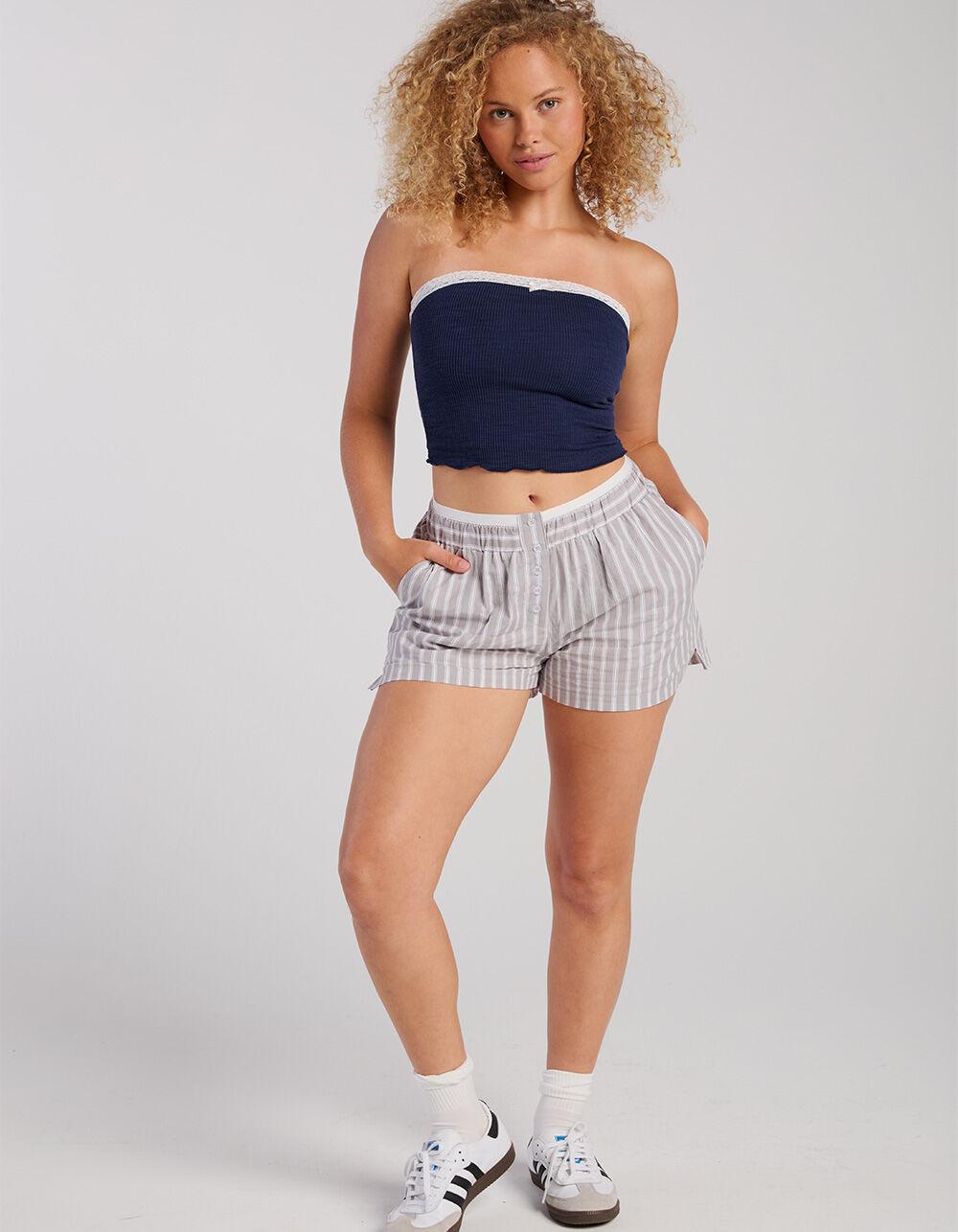 RSQ Womens Lace Trim Tube Top - BLACK Product Image