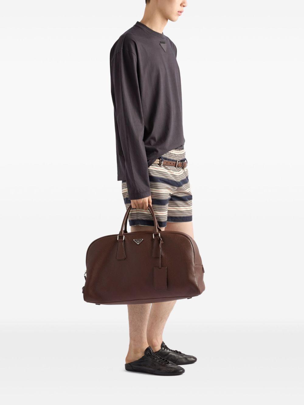 soft leather duffle bag Product Image