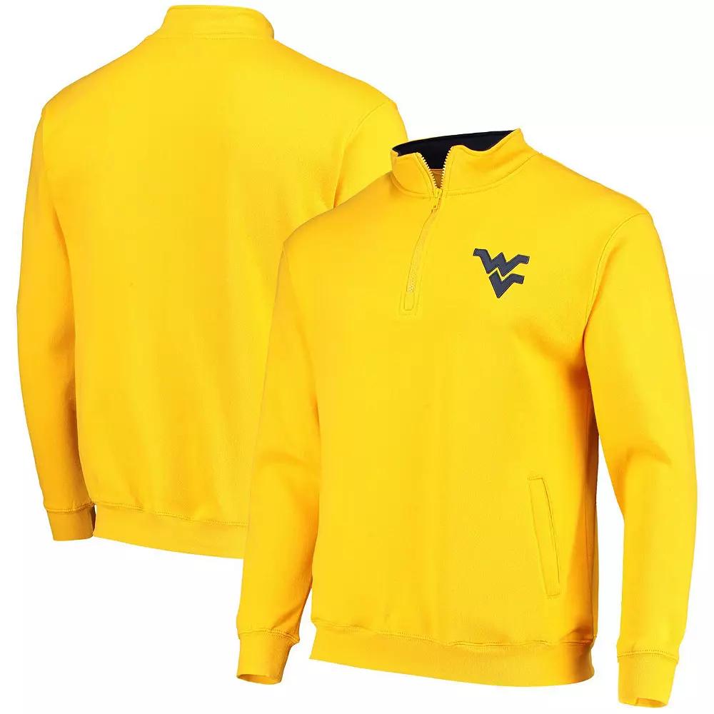 Men's Colosseum Gold West Virginia Mountaineers Tortugas Logo Quarter-Zip Jacket,  Product Image