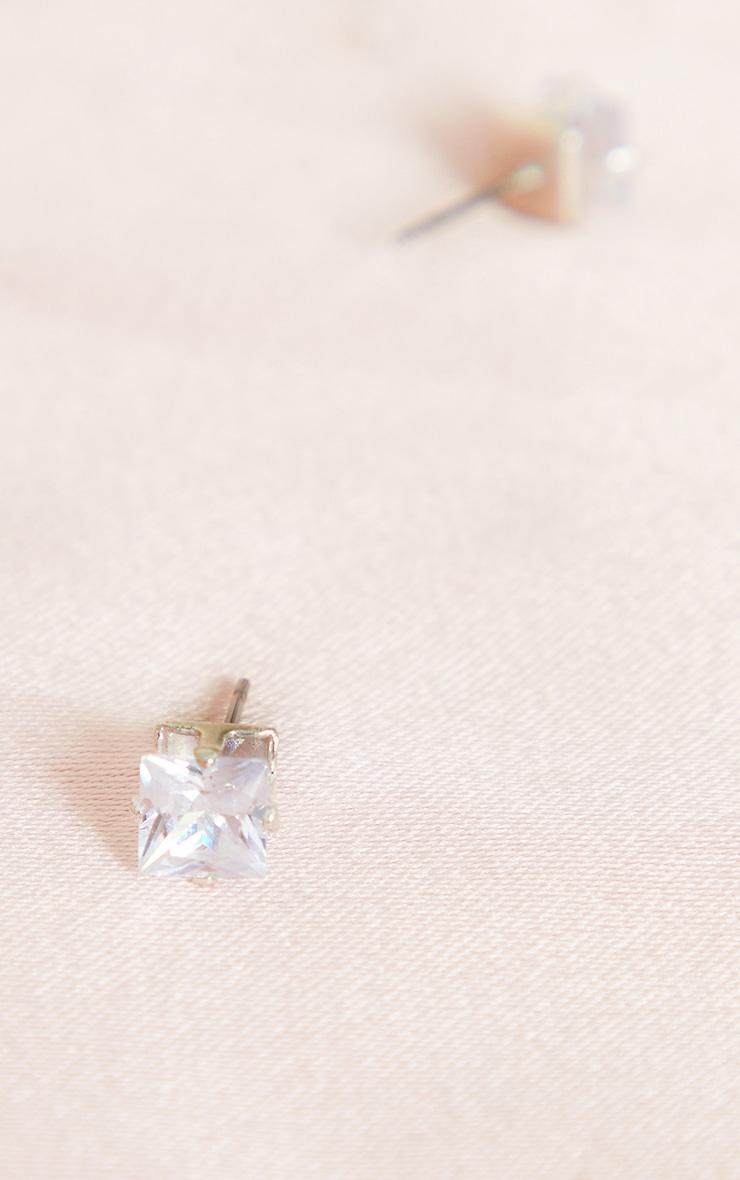 Valeane Silver Crystal Studs Product Image