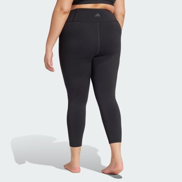 adidas All Me 7/8 Leggings (Plus Size) Core Black 3X Womens Product Image