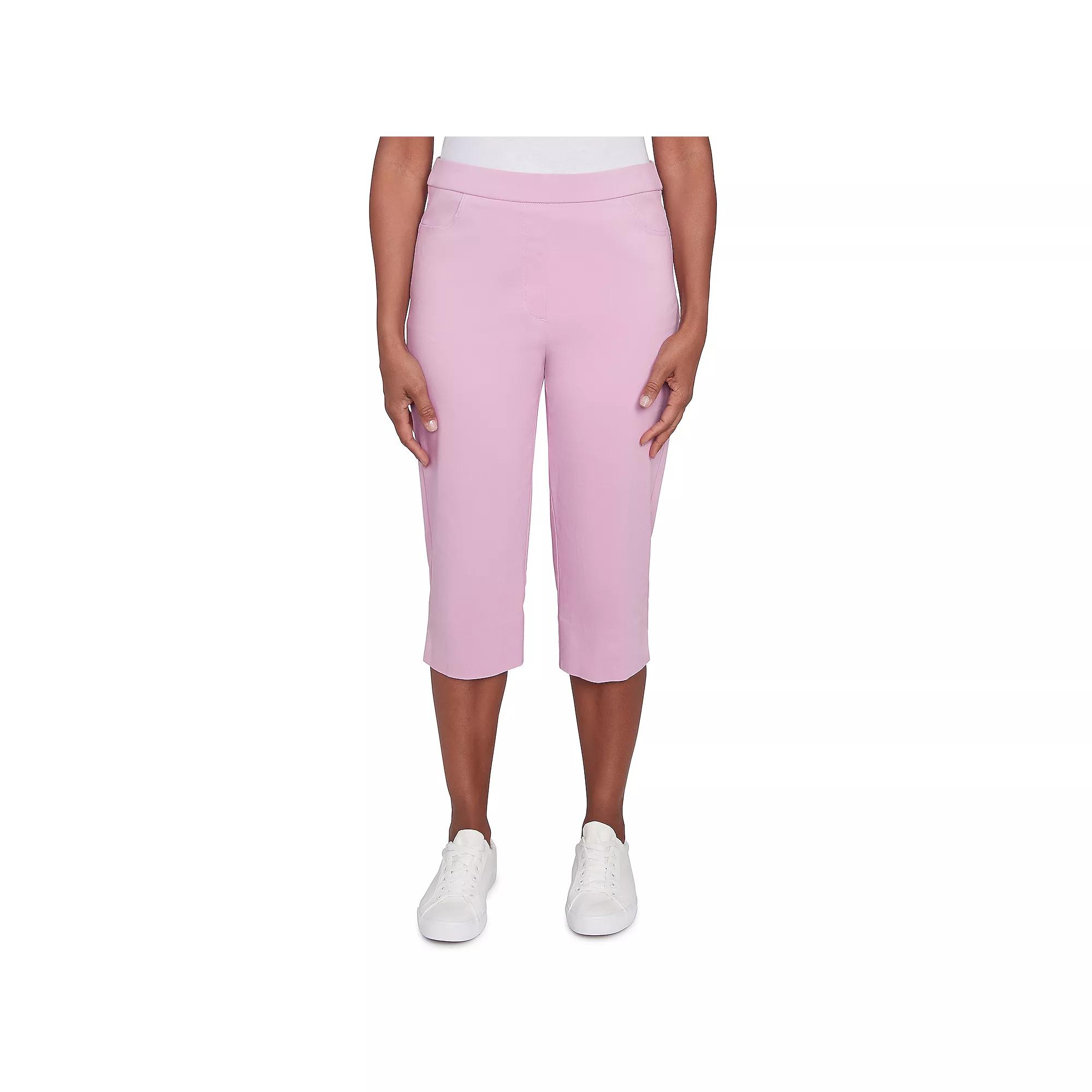 Women's Alfred Dunner Flat Front Allure Classic Clamdigger Pants,  Product Image