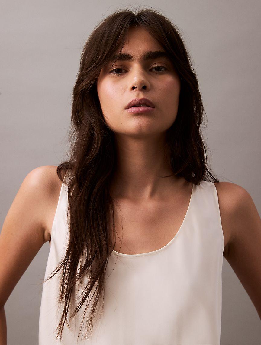 Viscose Satin Tank Top Product Image