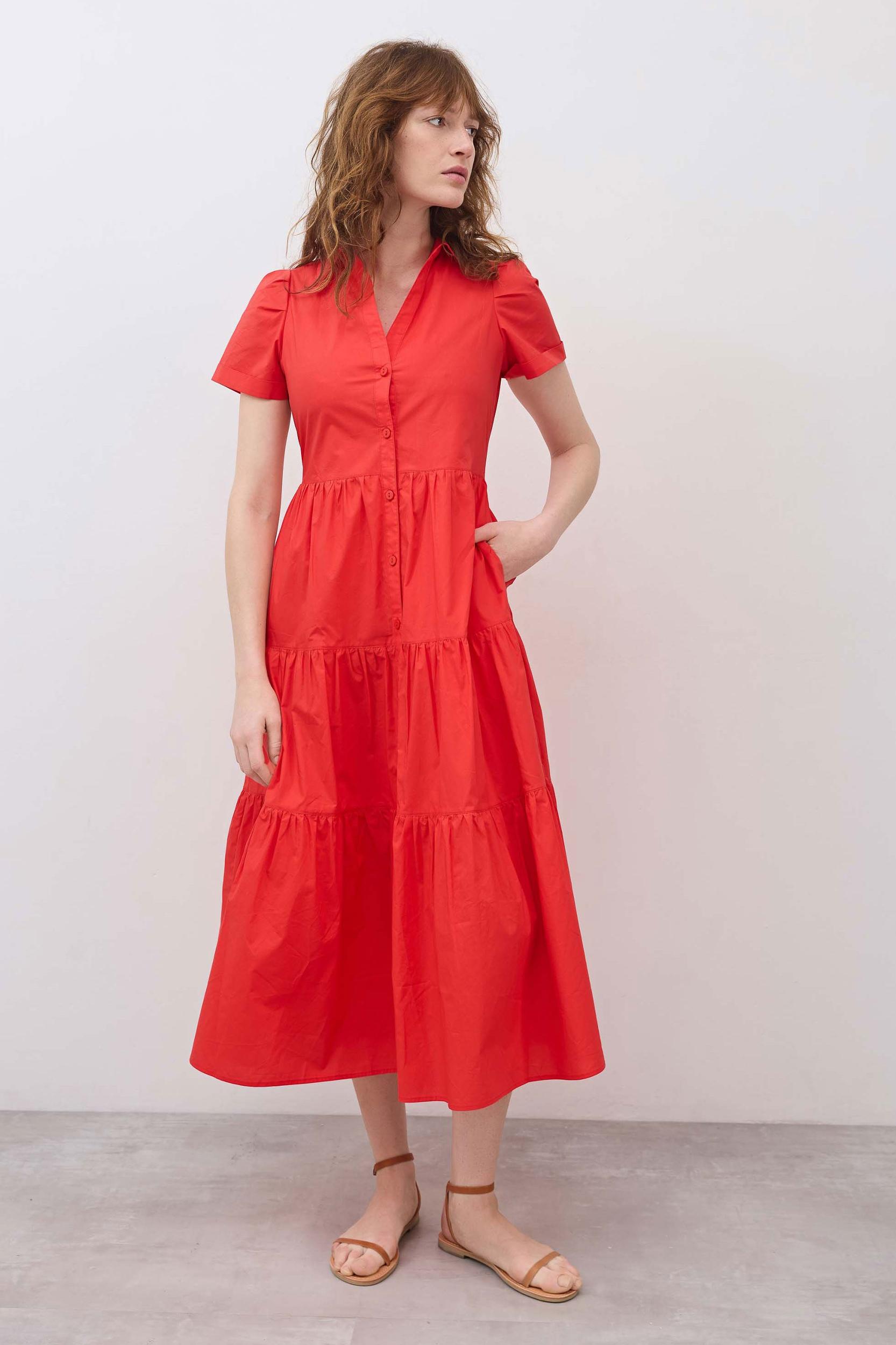 Breaking Free Long Poplin Dress Product Image