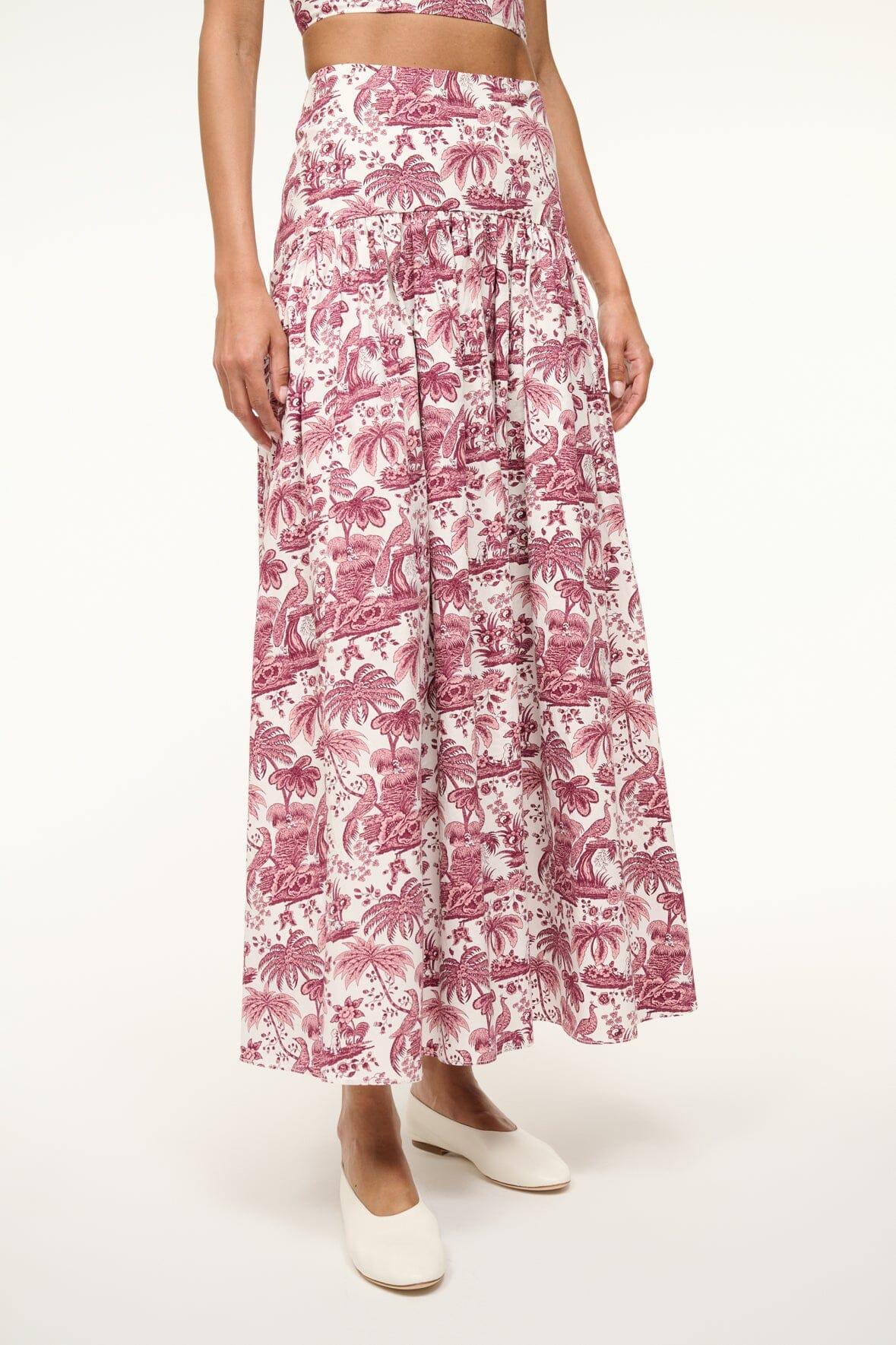 PROCIDA SKIRT | BORDEAUX TOILE Product Image