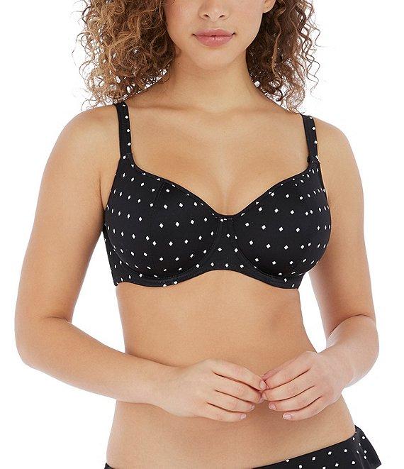 Freya Jewel Cove Italini Dotted Print Ruffle Waist Cheeky Swim Bottom Product Image
