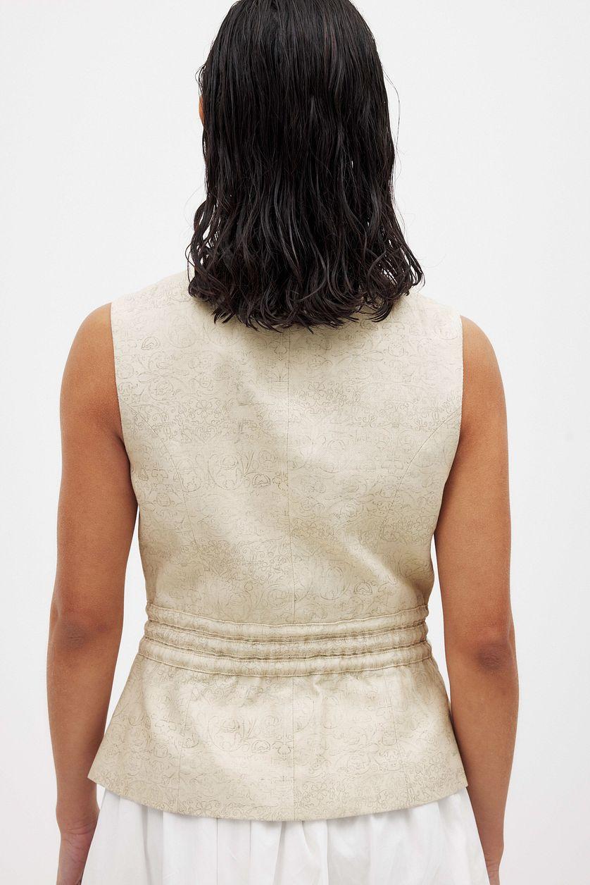 Linen Blend Vest Product Image