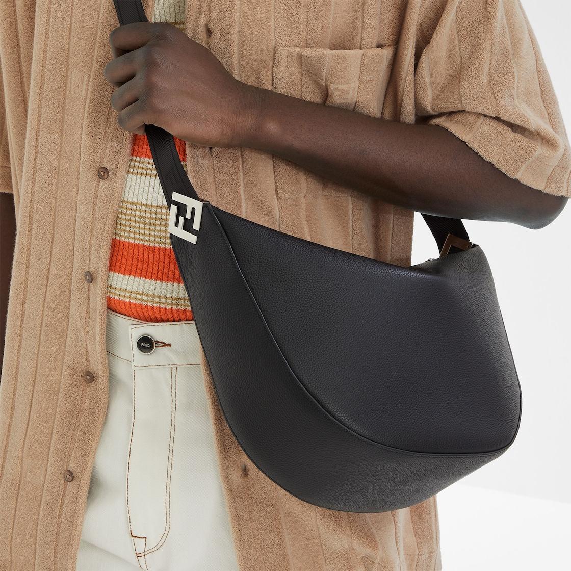 Medium FF Squared Fendi MelonBlack leather bag Product Image