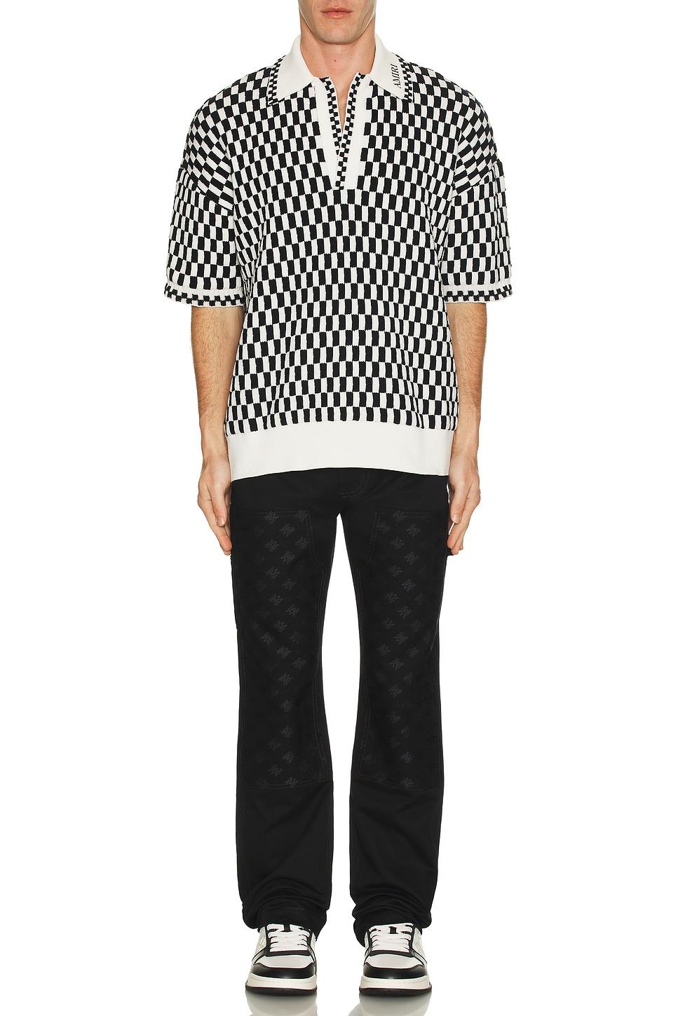 Checkered Oversized Polo Product Image