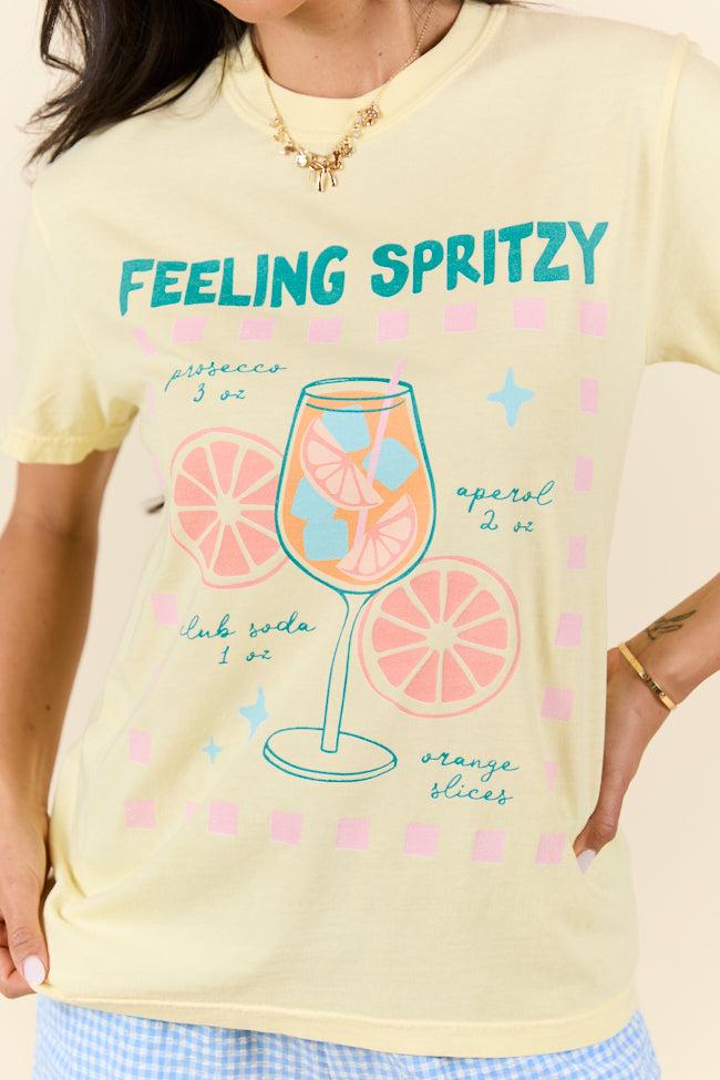 Feeling Spritzy Yellow Graphic Tee SALE Product Image