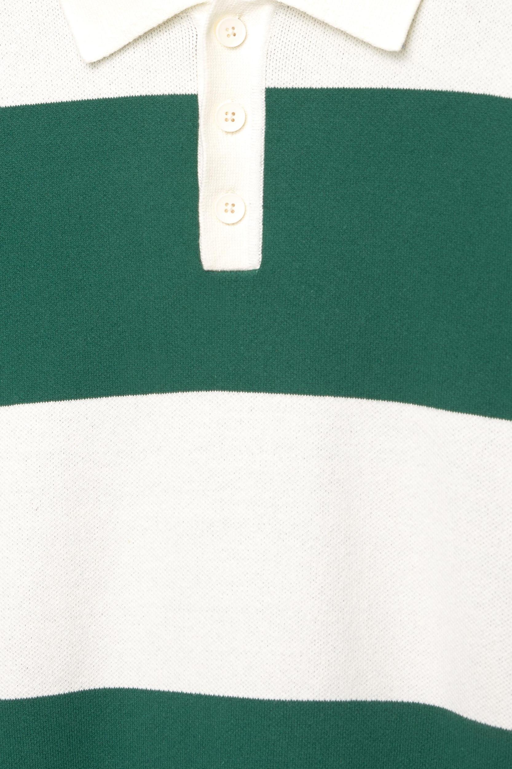 Long sleeve striped polo shirt Product Image