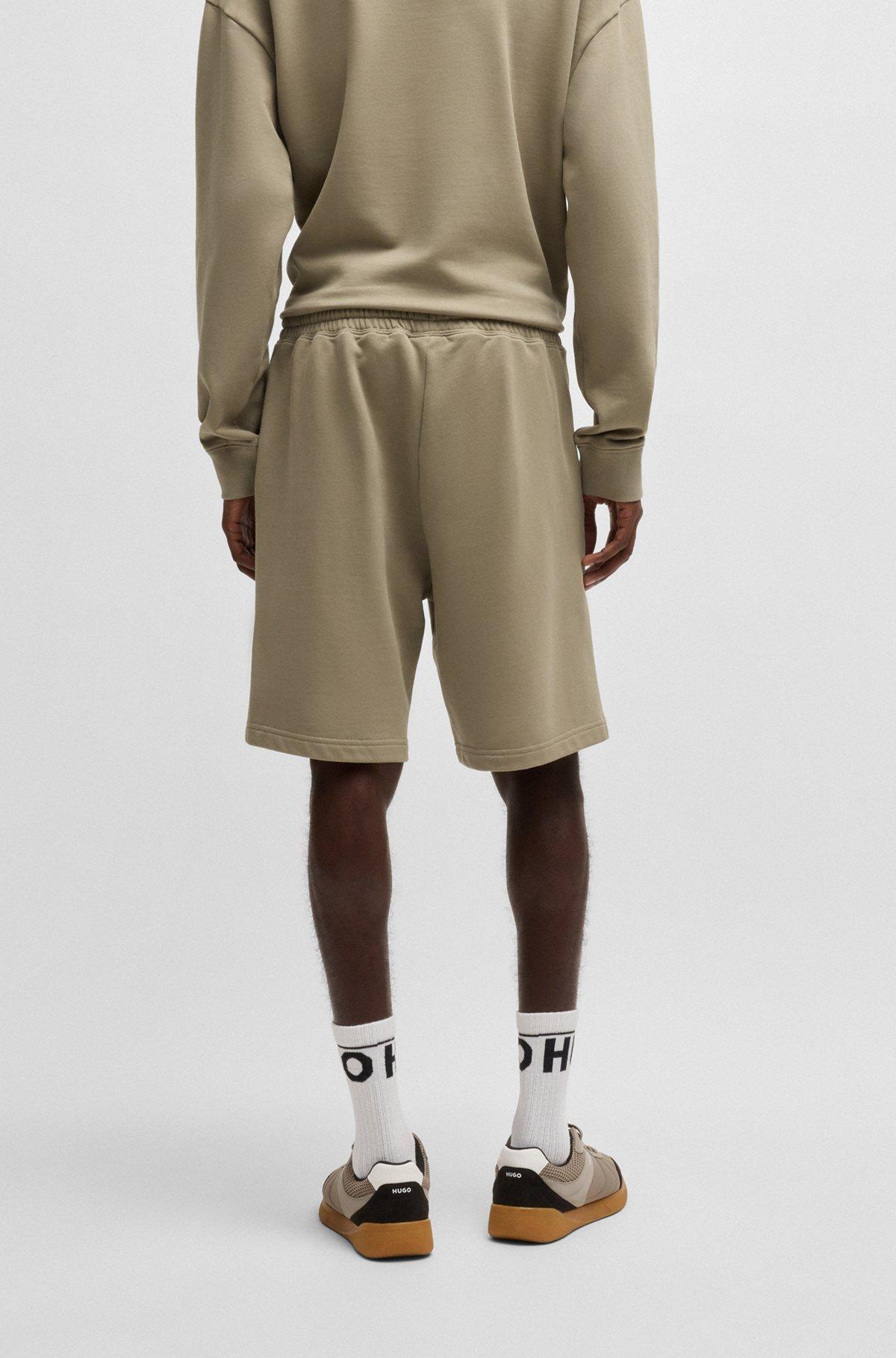 Relaxed-fit shorts in cotton terry with printed logo Product Image