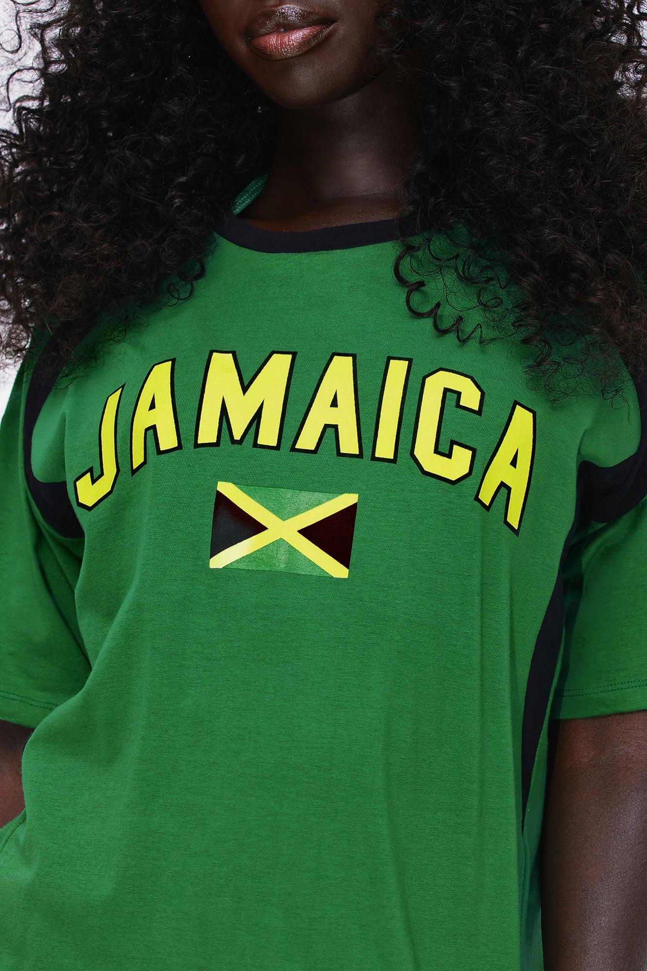Jamaican Love Oversized Tee - Green Product Image