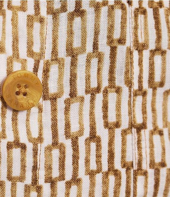 Tommy Bahama Island Key Linen Plain Weave Point Collar Button Front Jacket Product Image