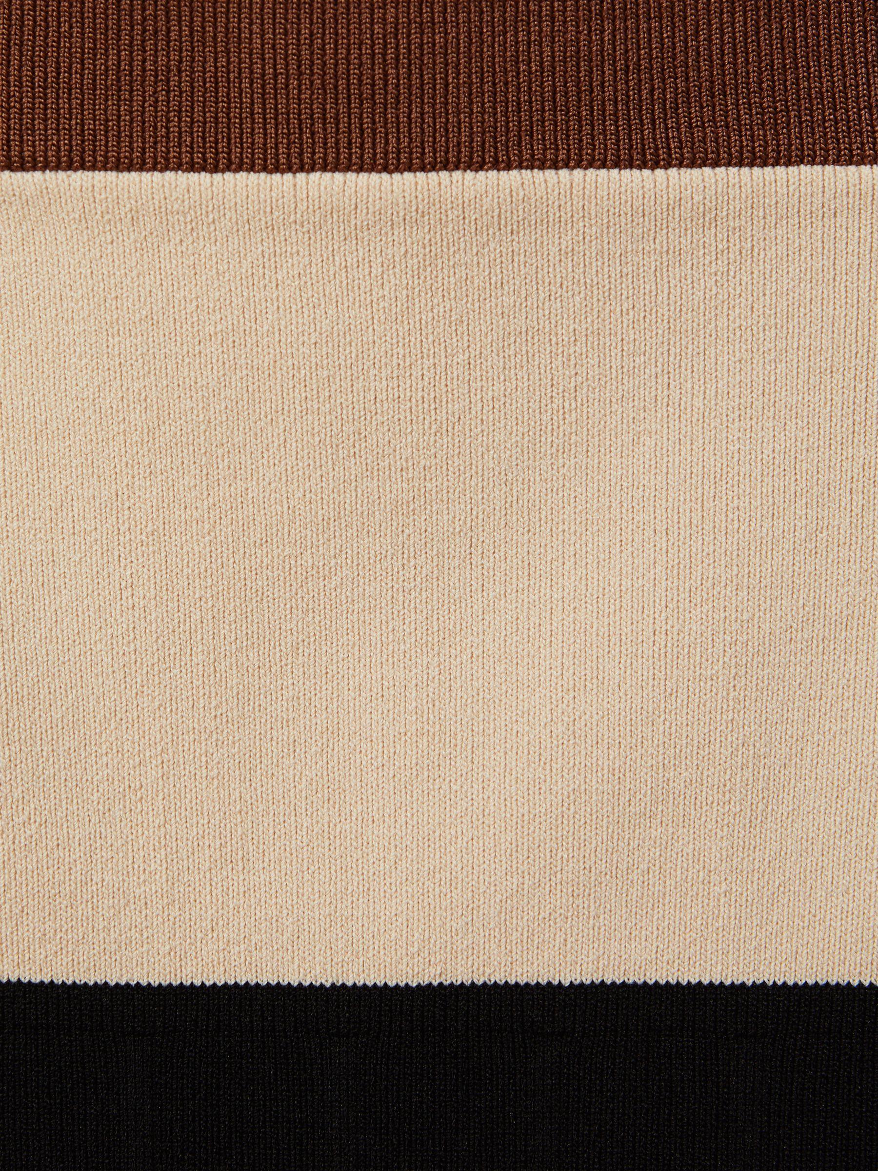 Colourblock Square Neck Vest in Nude/Black Product Image