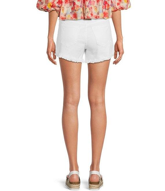 Joe's Jeans Ozzie Fray Cut Off Hem Mid Rise Stretch Denim Shorts Product Image