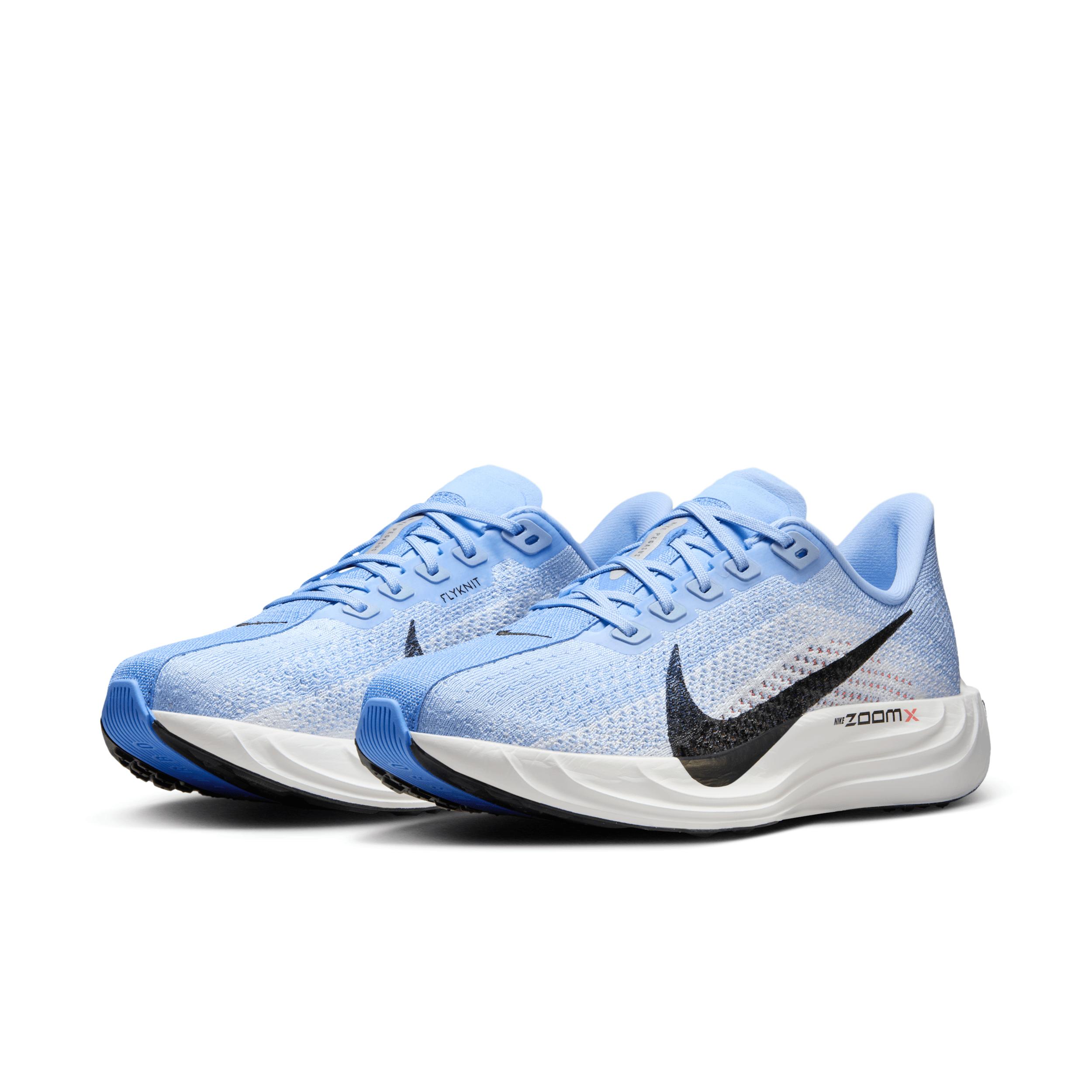 Nike Womens Pegasus Plus Road Running Shoes in Aluminum/Black/Royal Pulse Product Image