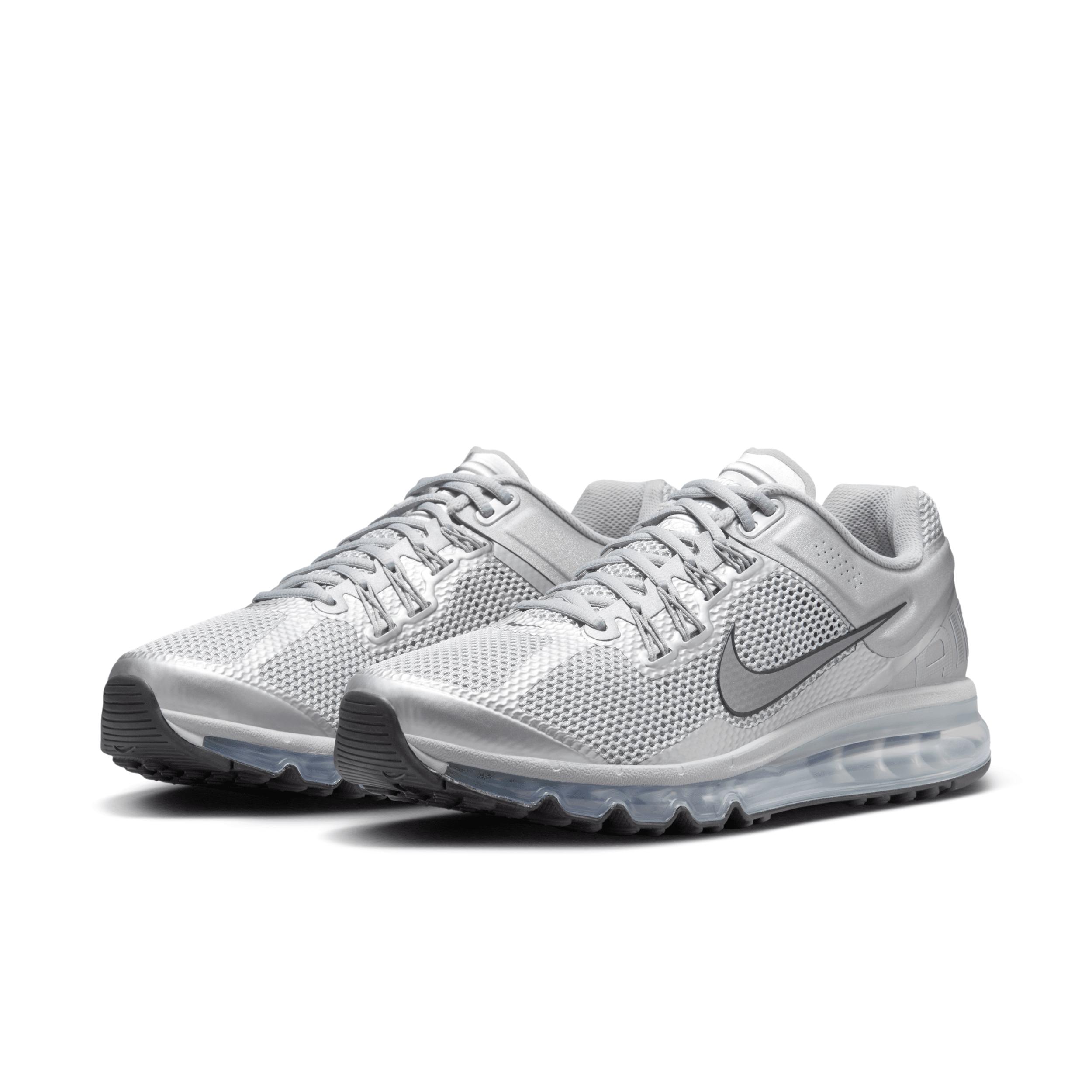 Nike Mens Nike Air Max 2013 - Mens Running Shoes Metallic Silver/Metallic Silver/Black Product Image