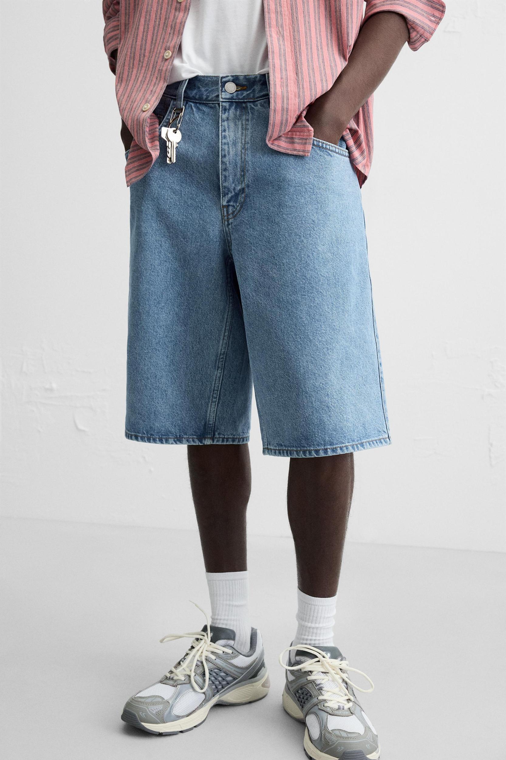 BAGGY FIT DENIM SHORTS Product Image