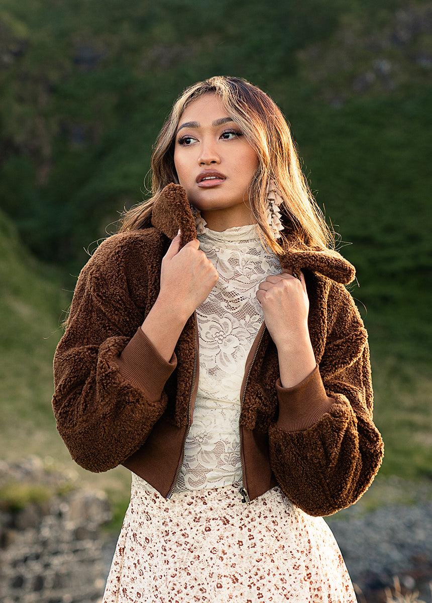 Annah Skirt in Neutral Floral Female Product Image