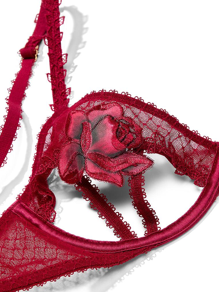 Red Rose Open-Cup Bra Product Image