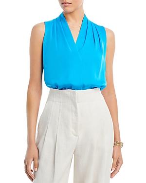 Womens Mila Sleeveless Silk-Blend Blouse Product Image
