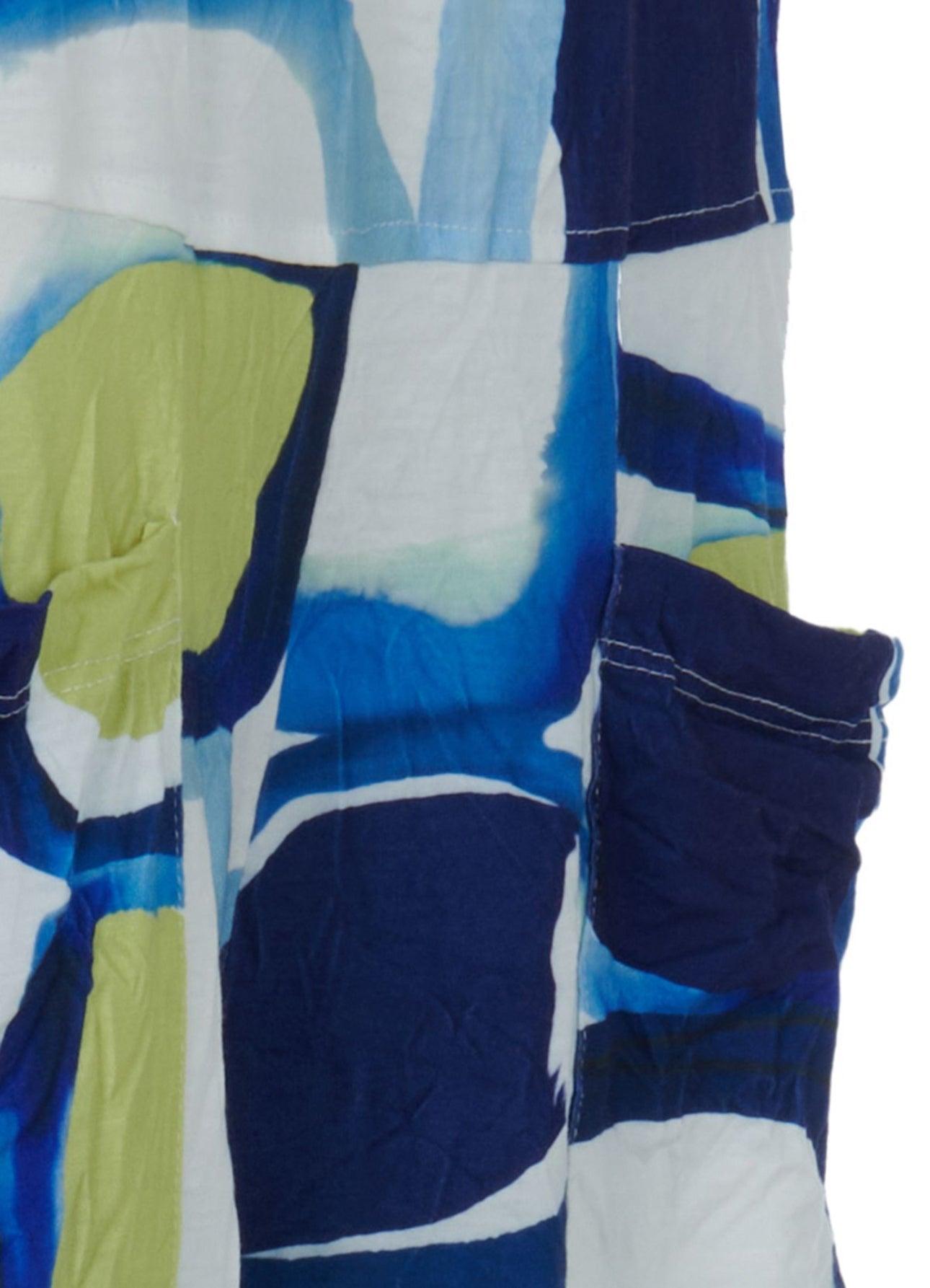 Kozan Crinkled Viscose Pant - Tile Print Product Image