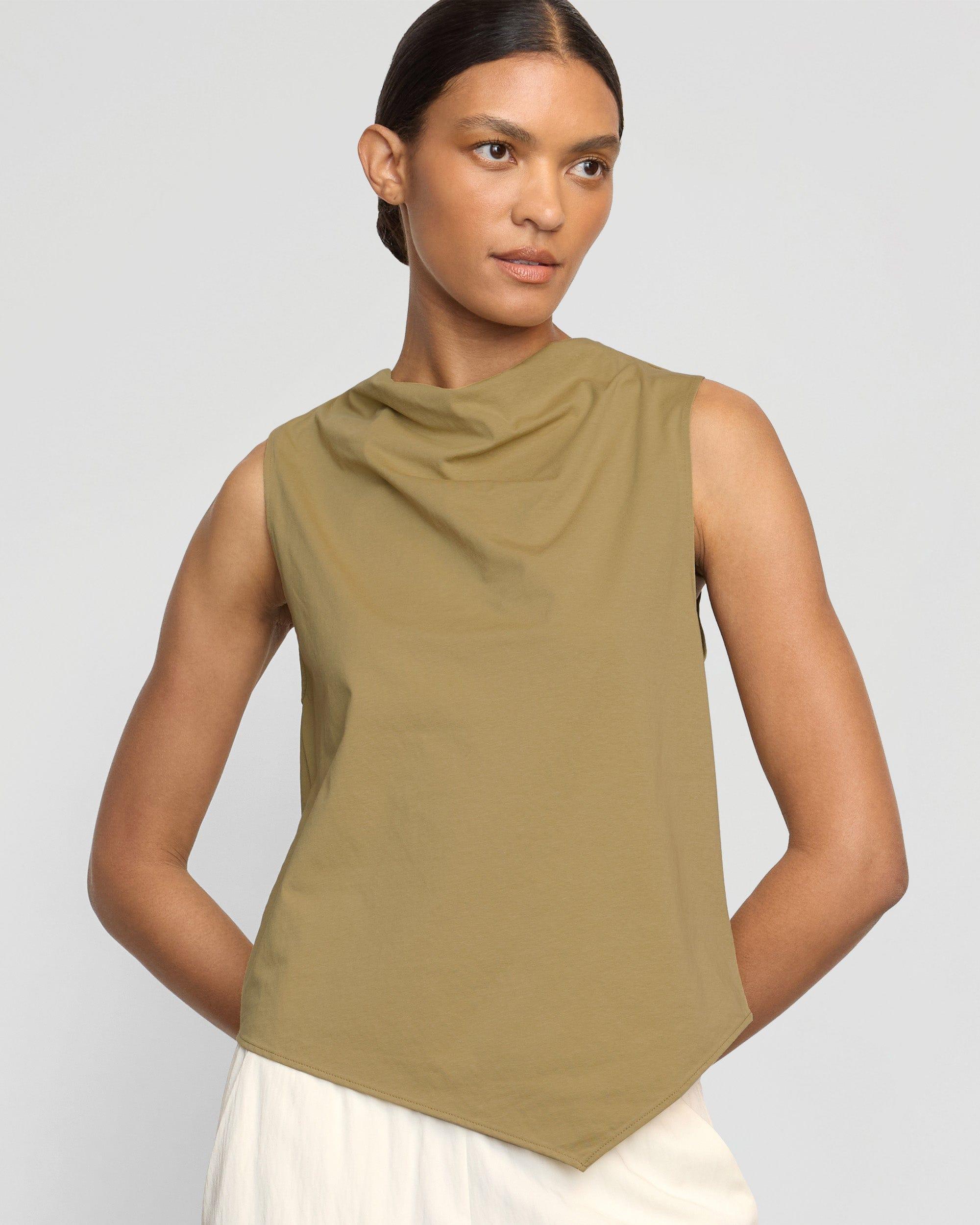 Marjorie Asymmetric-Hem Tee Product Image