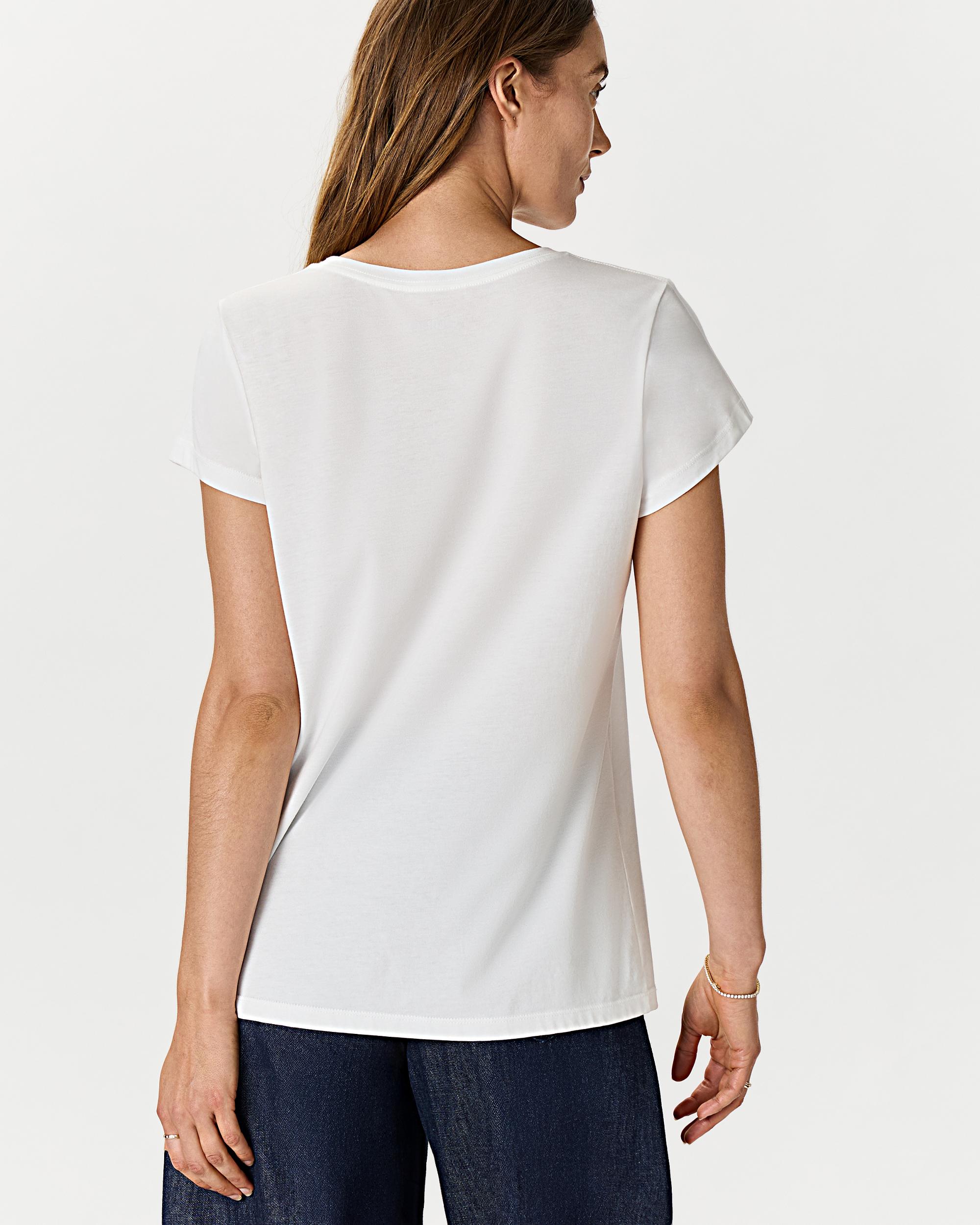 Quince | Women's Cotton Modal Crew Neck Swing T-Shirt Size XL, Cotton/Modal Product Image