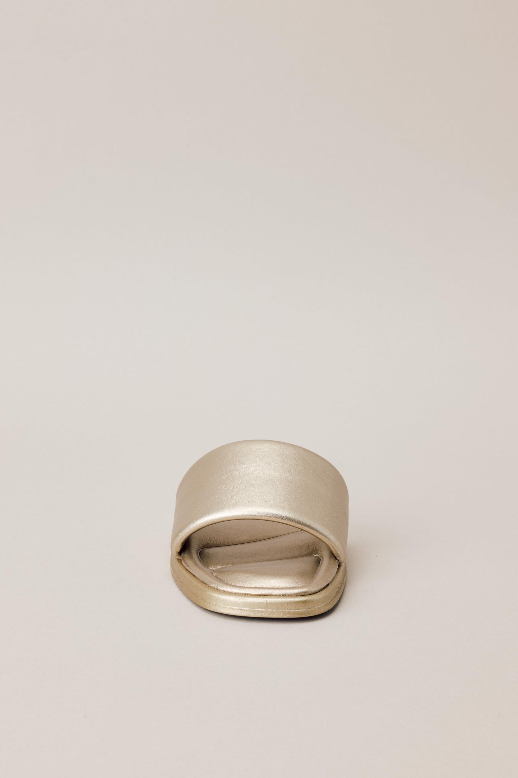 Oasis Steps Gold Metallic Sandals Product Image