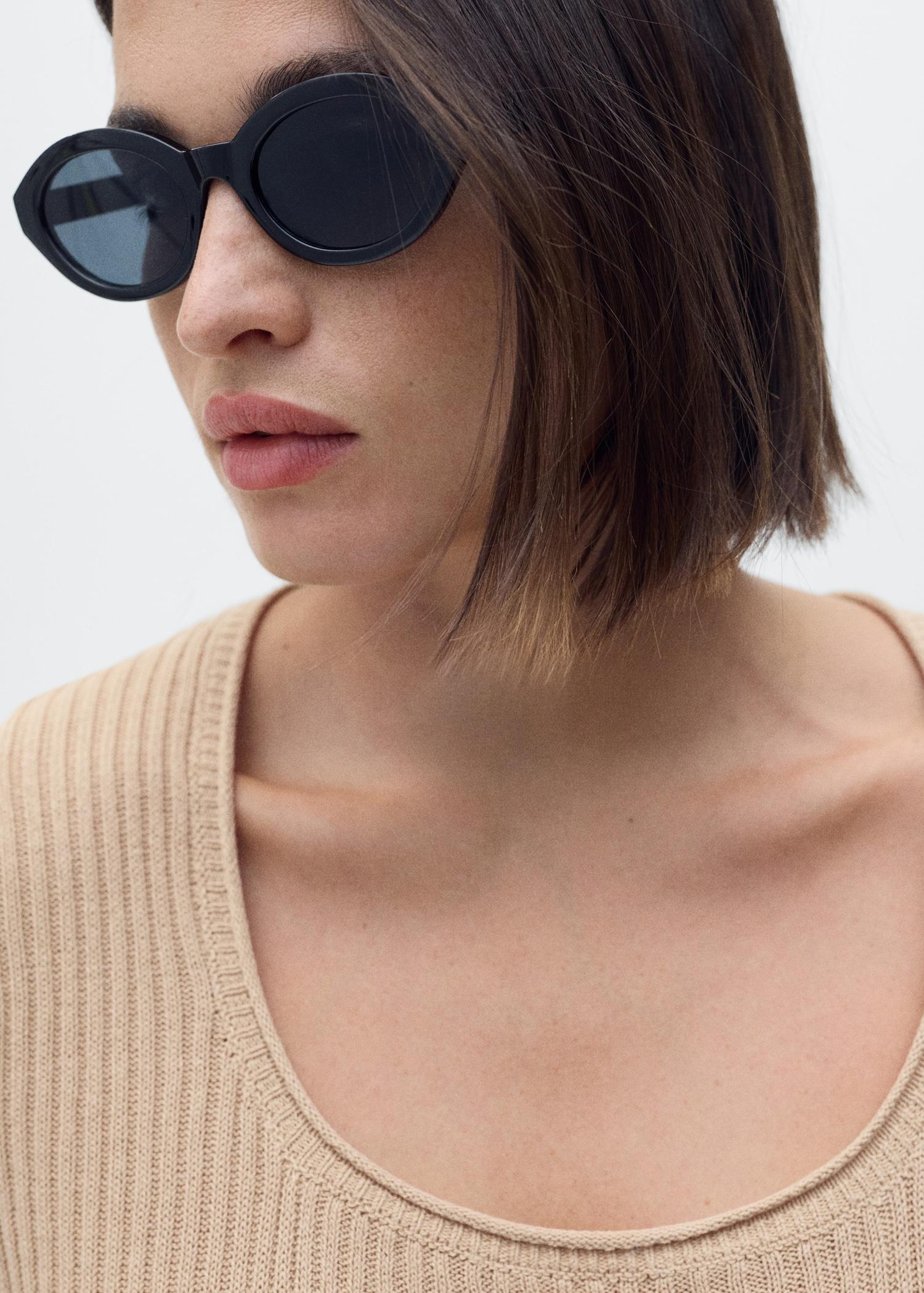 Linen-blend knitted sweater - Women | MANGO USA Product Image