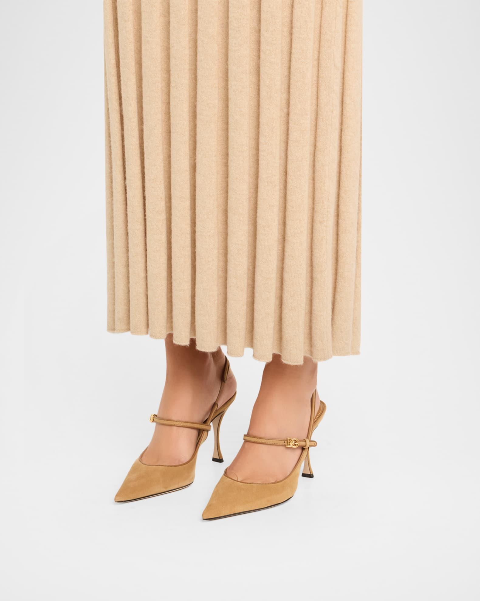 DG Suede Mary Jane Slingback Pumps Product Image