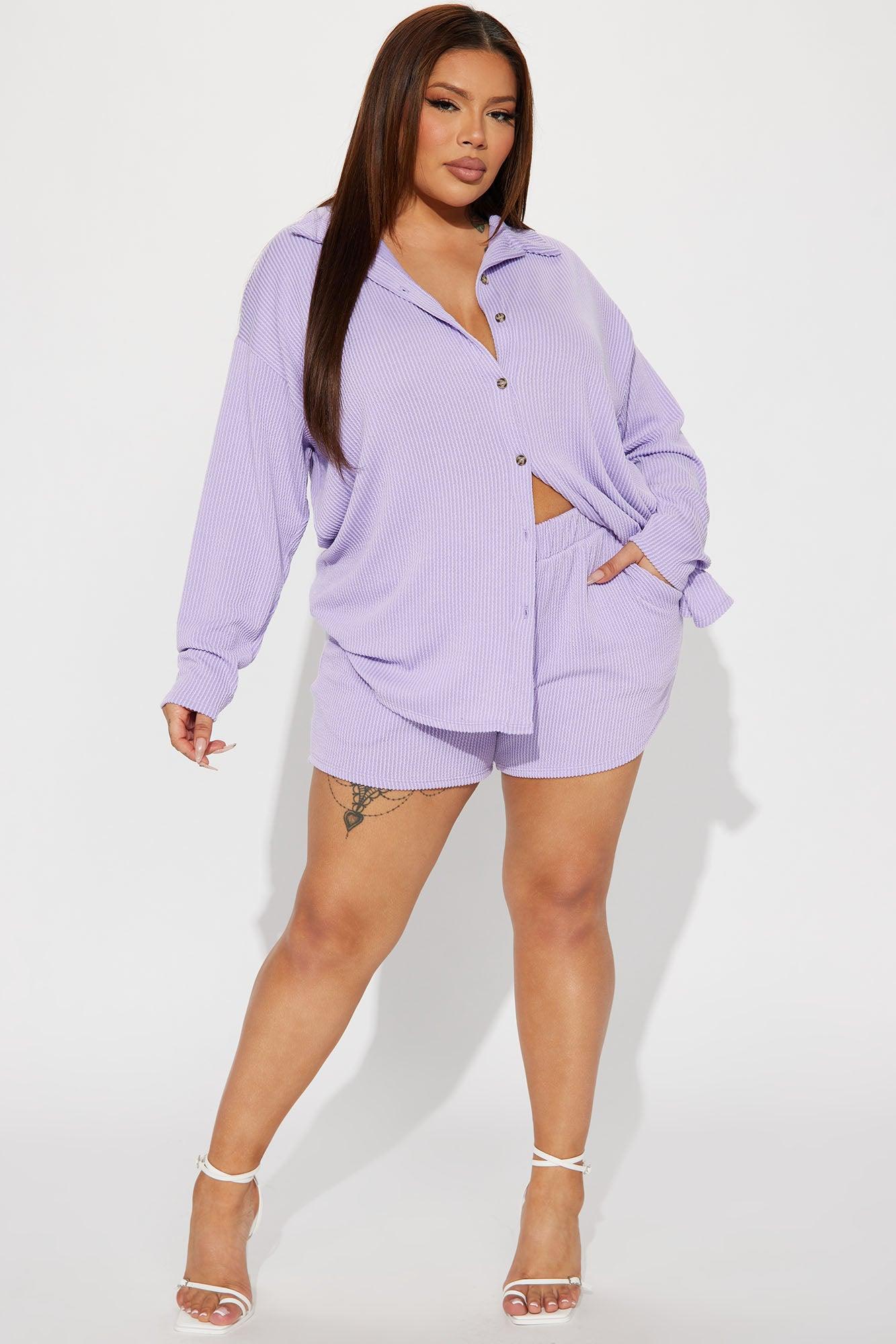 Bianca Short Set - Lavender Product Image
