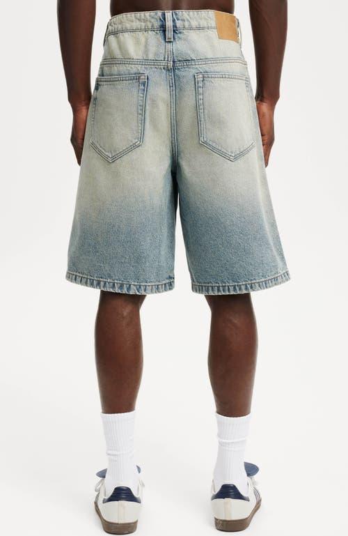 Cotton On Men's Baggy Denim Short in Millenium Tint Blue at Nordstrom, Size 38 Product Image