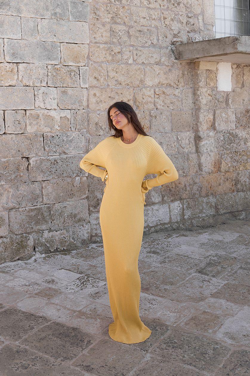Knitted Ribbed Maxi Dress Product Image