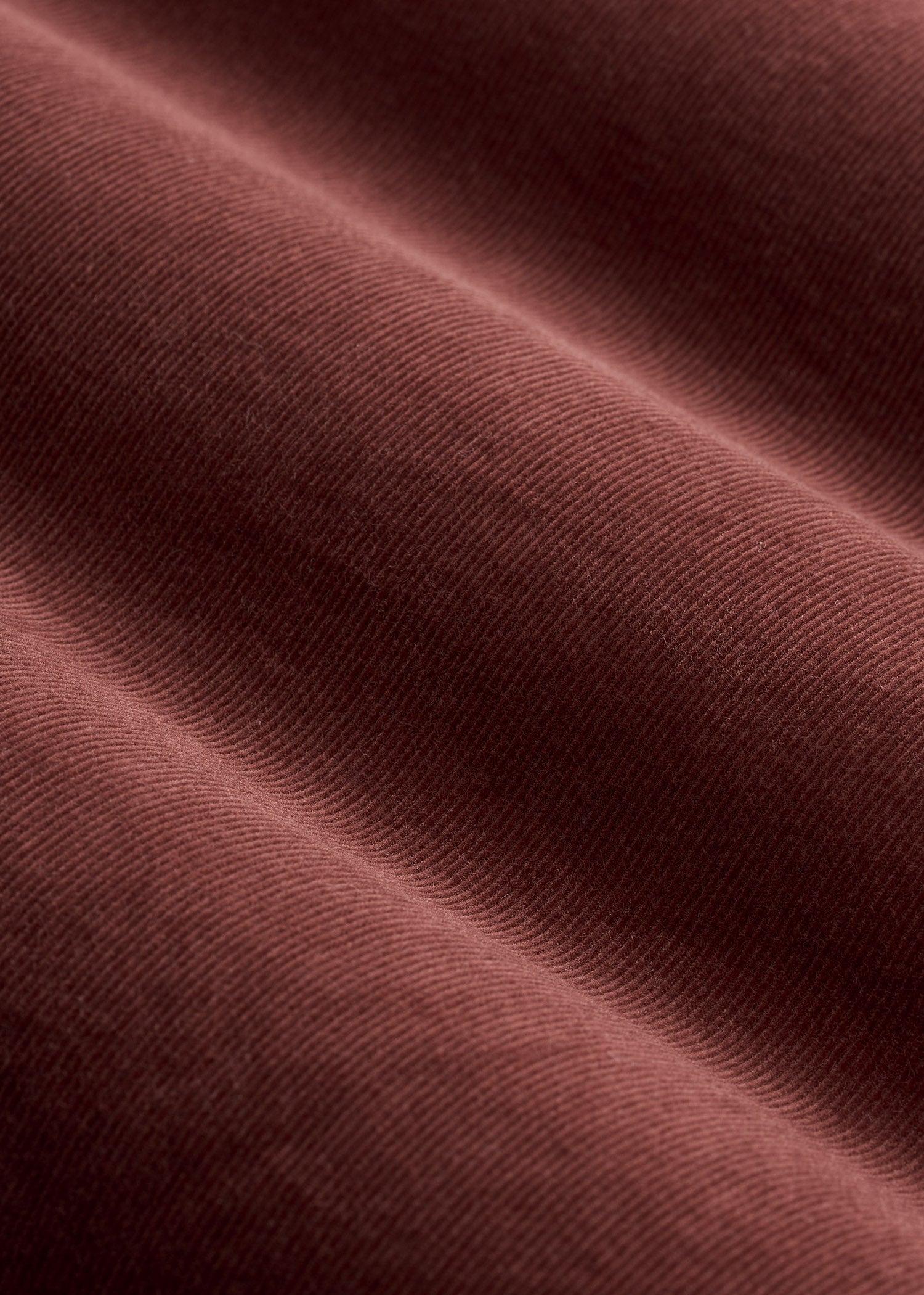 Pincord Button Shirt for Tall Men in Intense Rust Male Product Image