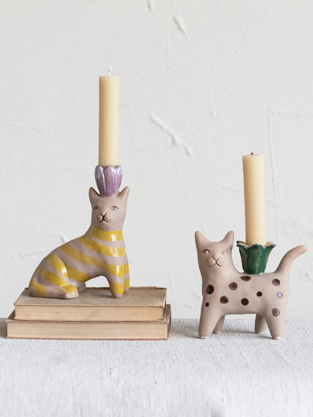Cat Taper Candle Holder Product Image