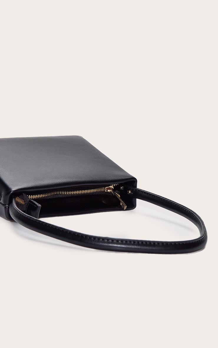 Black Structured Mini Shoulder Bag Product Image