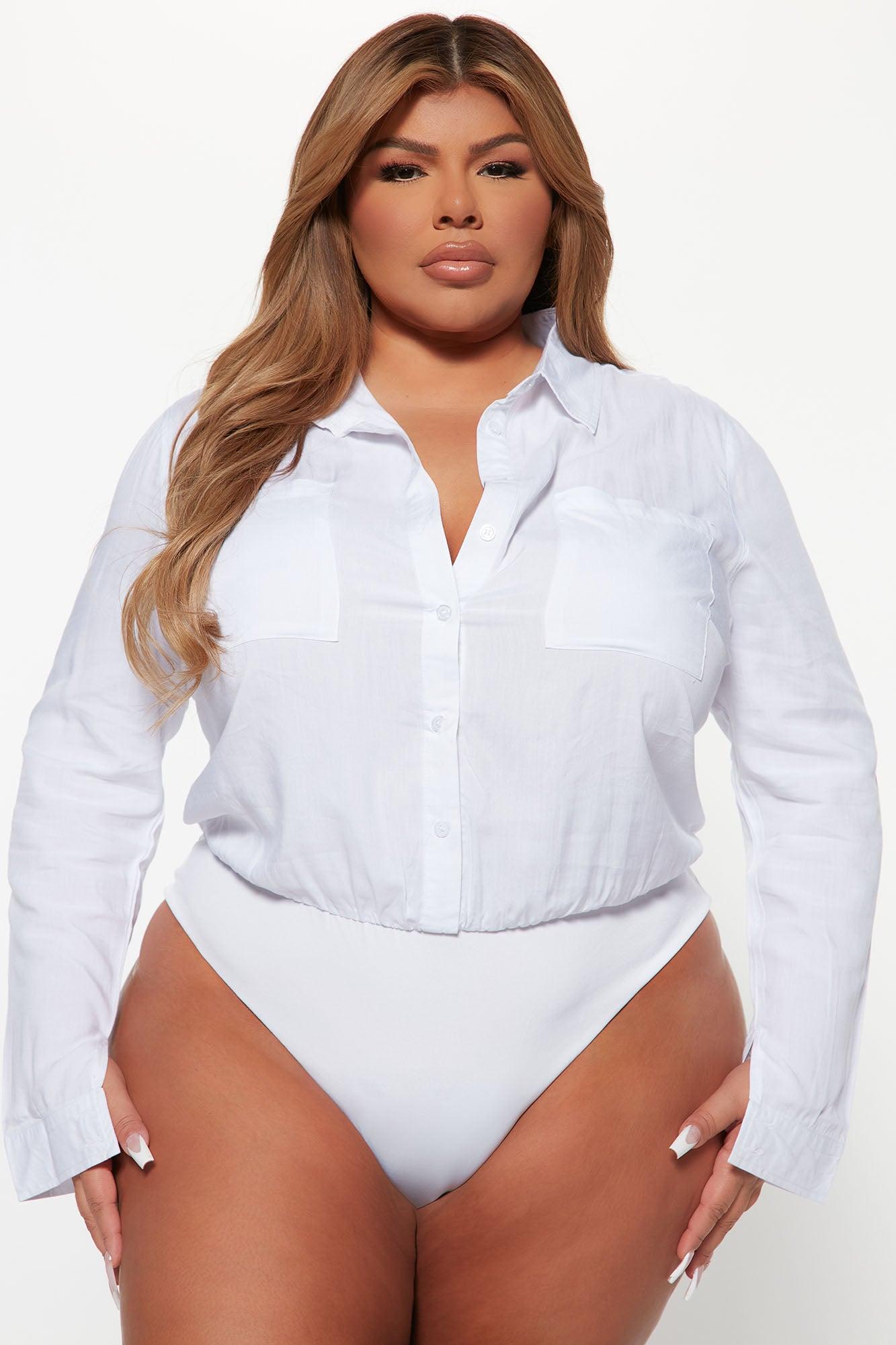 You Better Work Bodysuit - White Product Image