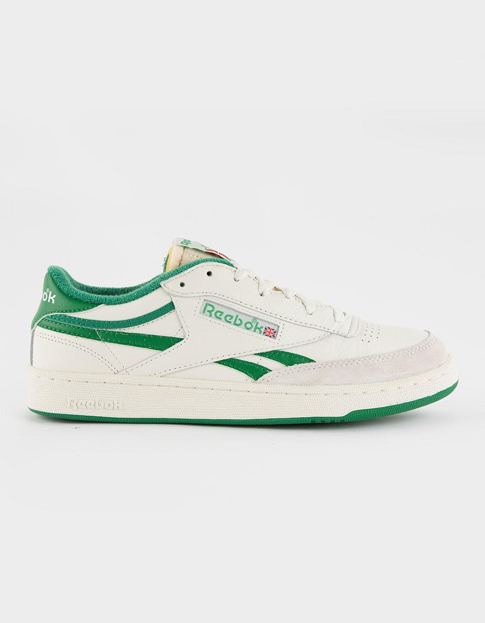 REEBOK Club C Revenge Vintage Mens Shoes - WHT/GREEN Product Image
