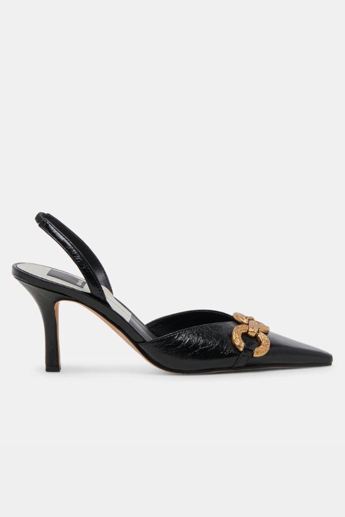 Haylee Heels - Midnight Crinkle Patent Product Image