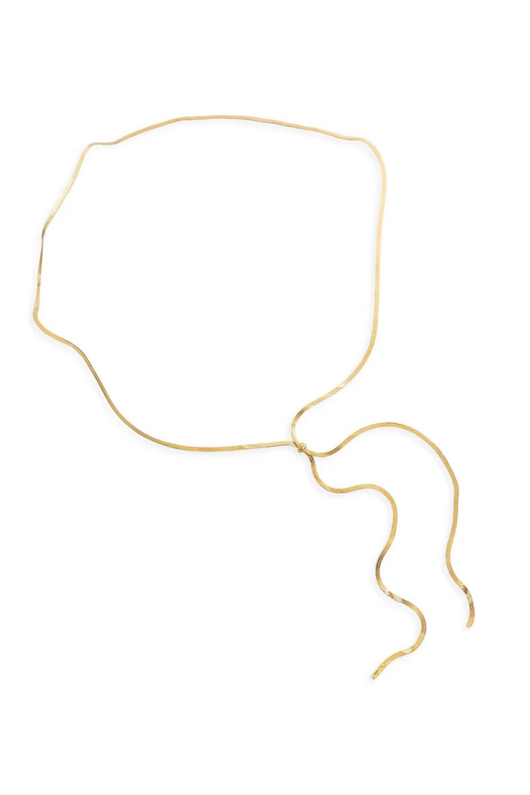 Herringbone Lariat Necklace Product Image