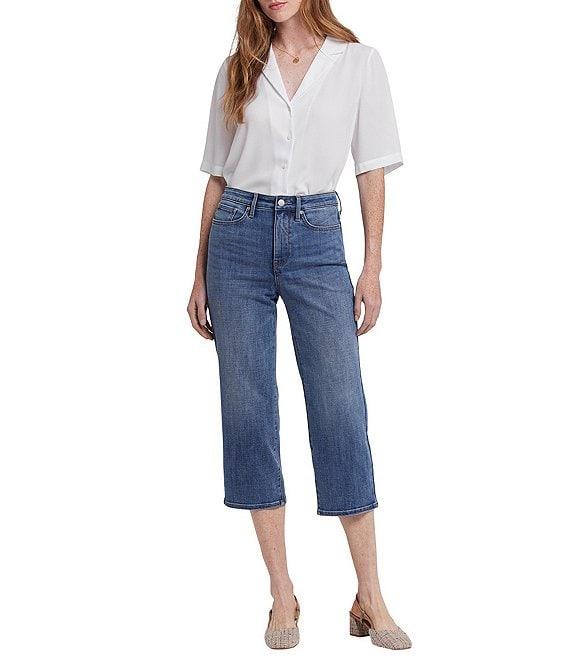NYDJ Petite Size Joni Lift Tuck® Technology High-Rise Relaxed Capri Jeans Product Image