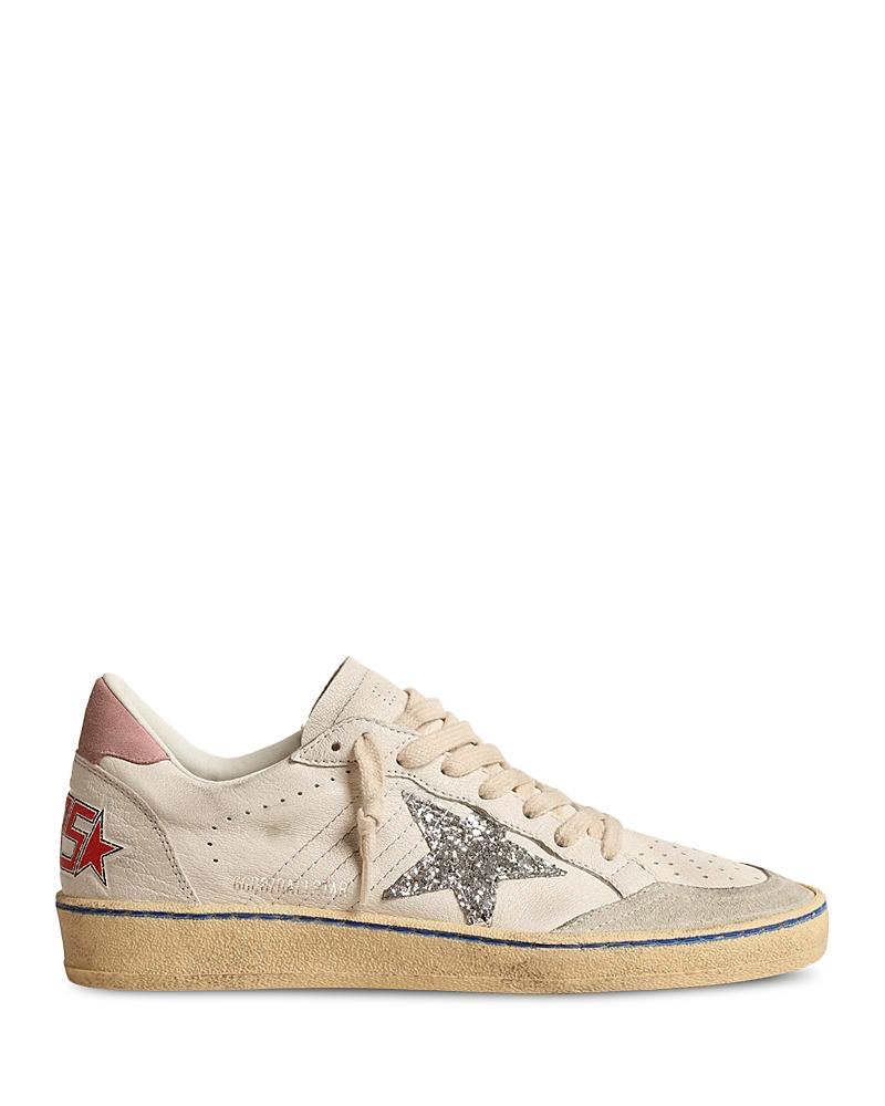Golden Goose Womens Ball Star Glitter Low Top Sneakers Product Image