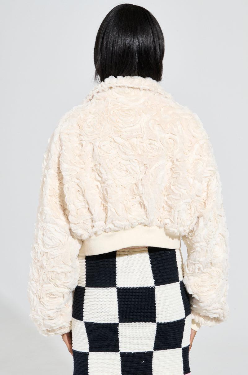 FLORA TEXTURED BOMBER Product Image