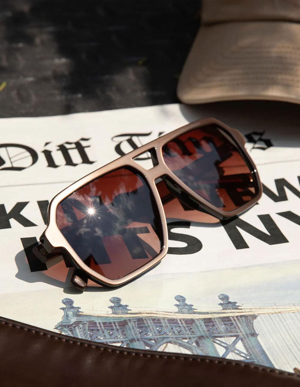 DIFF EYEWEAR Cameron Sunglasses - BROWN Product Image