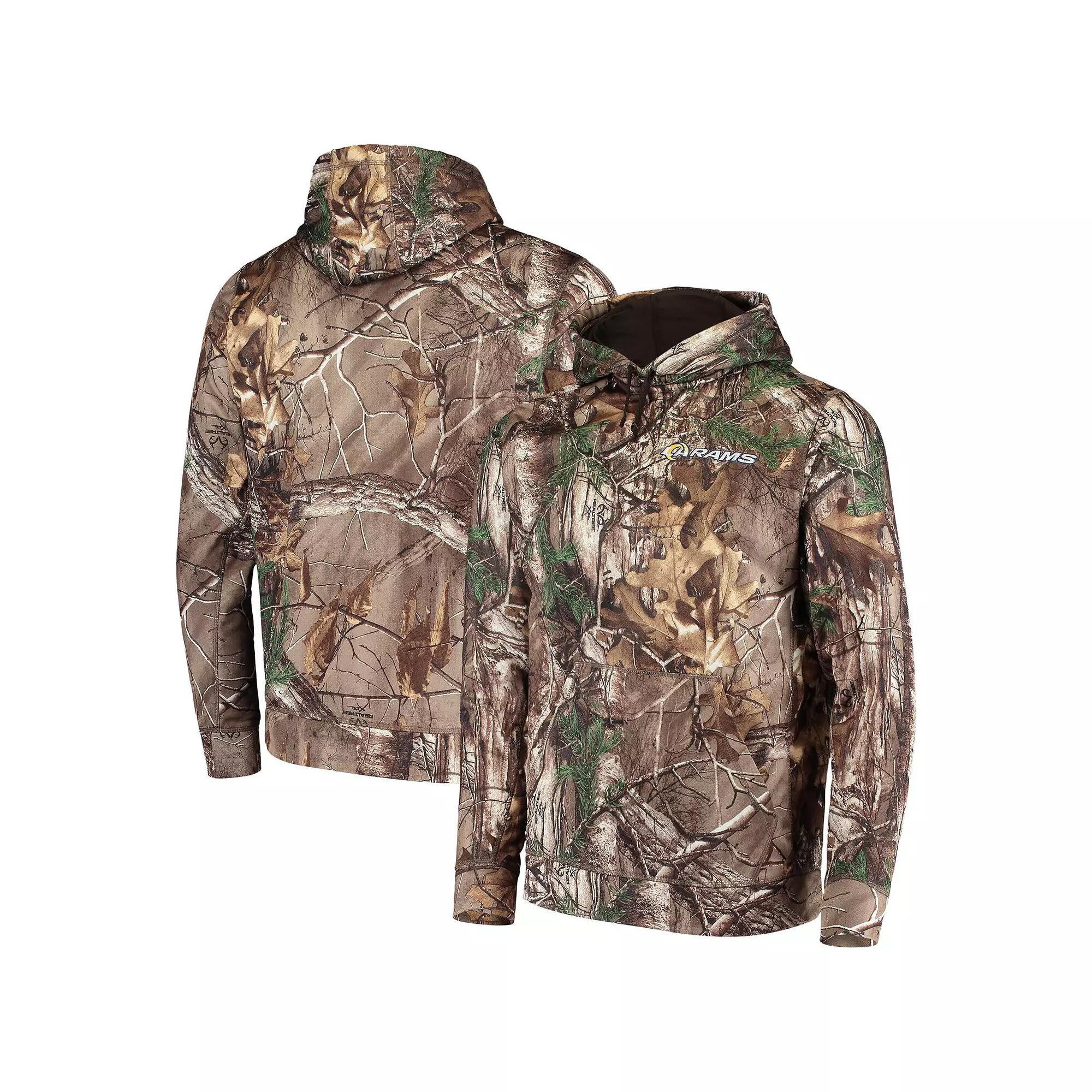 Men's Dunbrooke Realtree Camo Los Angeles Rams Circle Champion Tech Fleece Pullover Hoodie,  Product Image