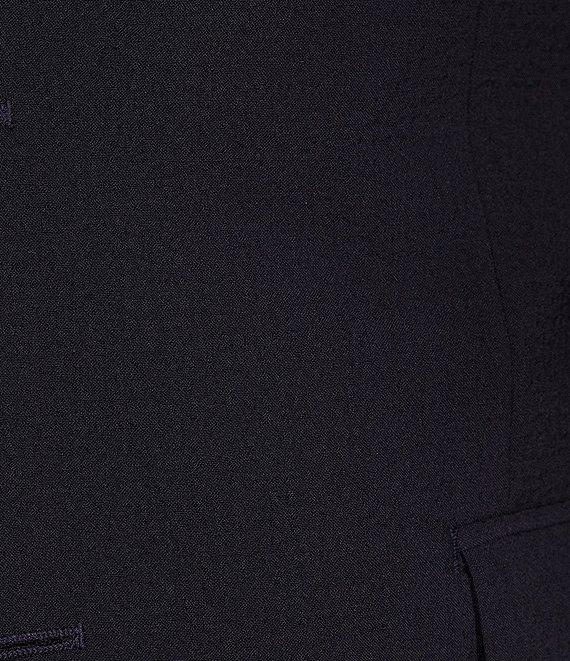 Hickey Freeman Classic Fit Flat Front Seersucker Pattern 2-Piece Suit Product Image