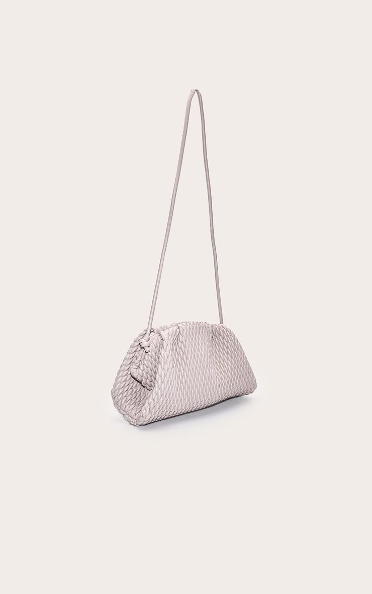 Stone Soft PU Weave Clutch Bag Product Image